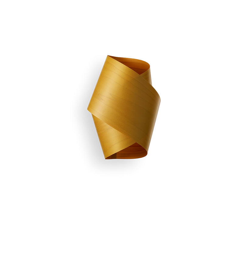 LZF Orbit Wandleuchte – Furnier Gelb