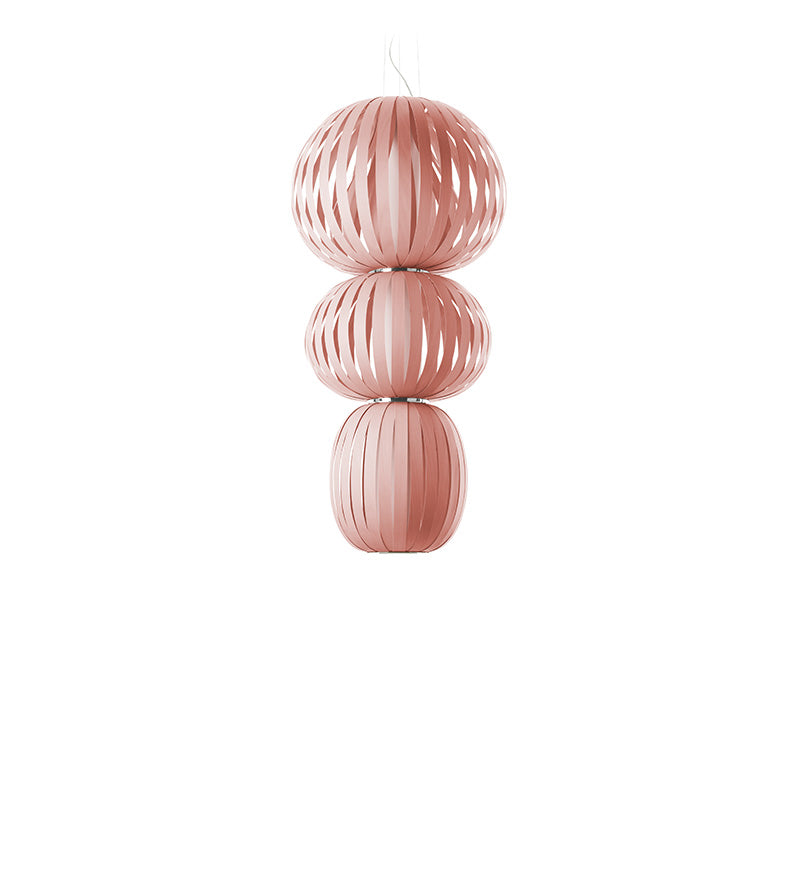 LZF Totem Pendelleuchte – Furnier Zartrosa