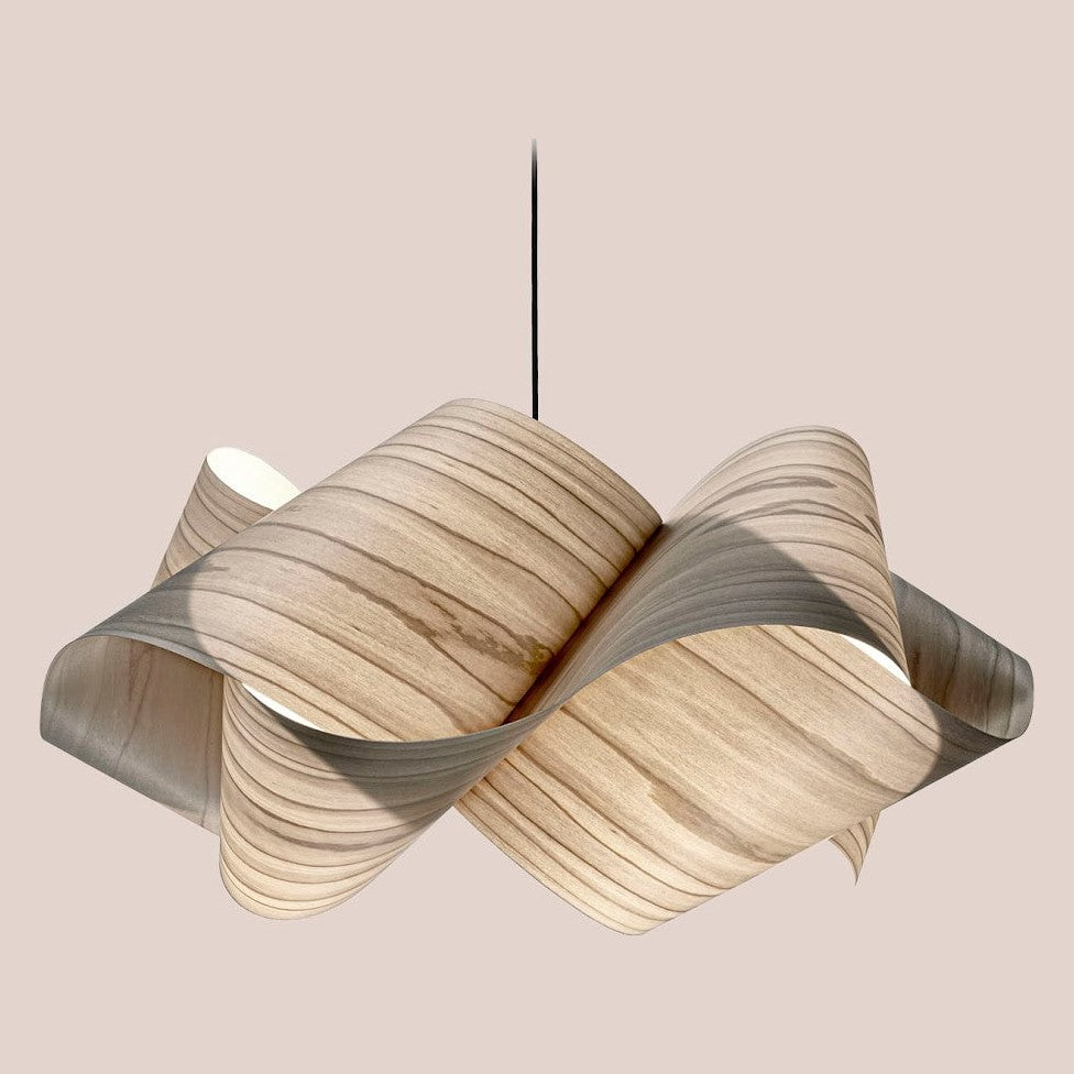 LZF Swirl Pendelleuchte – Furnier Grau