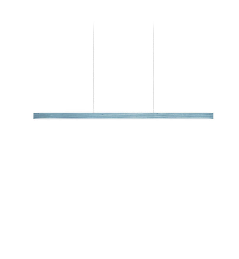 LZF I-Line Pendelleuchte – Furnier Meeresblau