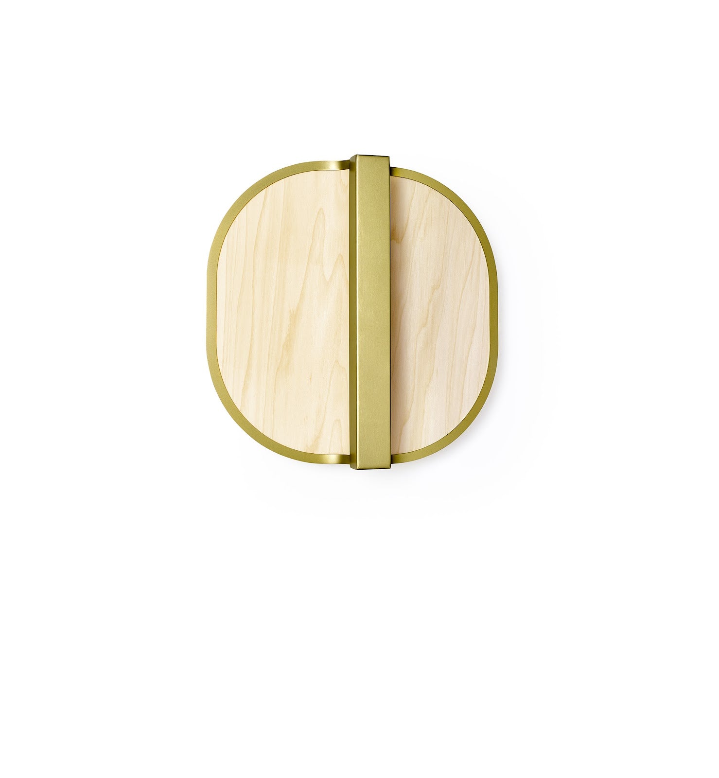 LZF Omma Wandleuchte – Furnier Naturweiß, Gold