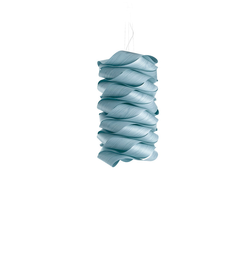 LZF Link Chain Pendelleuchte – Furnier Meeresblau