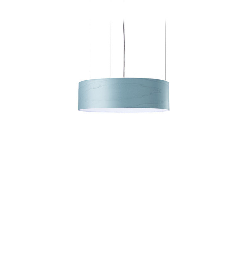 LZF Gea Pendelleuchte – Furnier Meeresblau