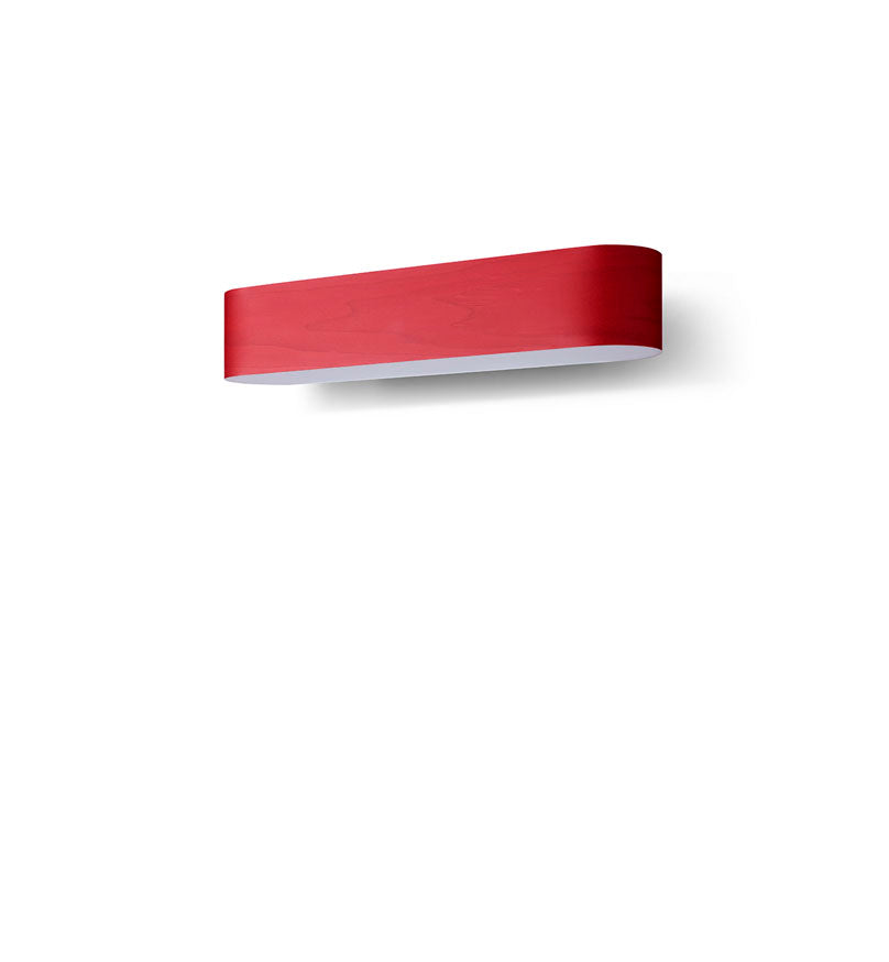 LZF I-Club Small Wandleuchte – Furnier Rot