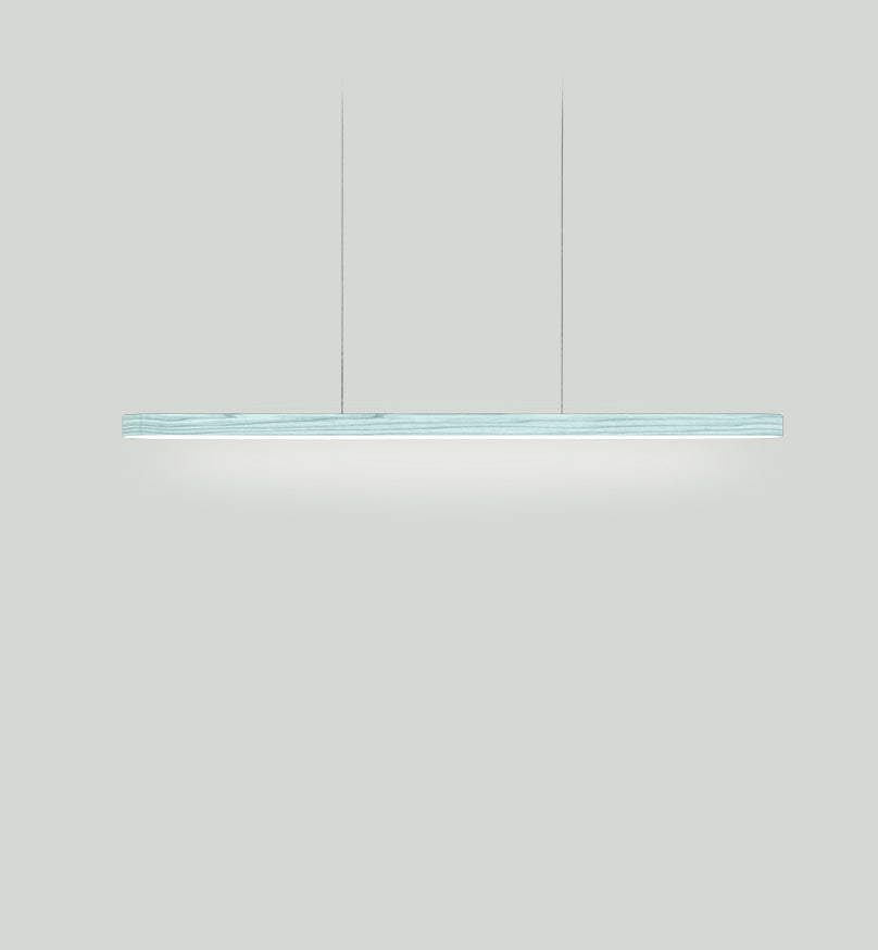 LZF I-Line Pendelleuchte – Furnier Meeresblau