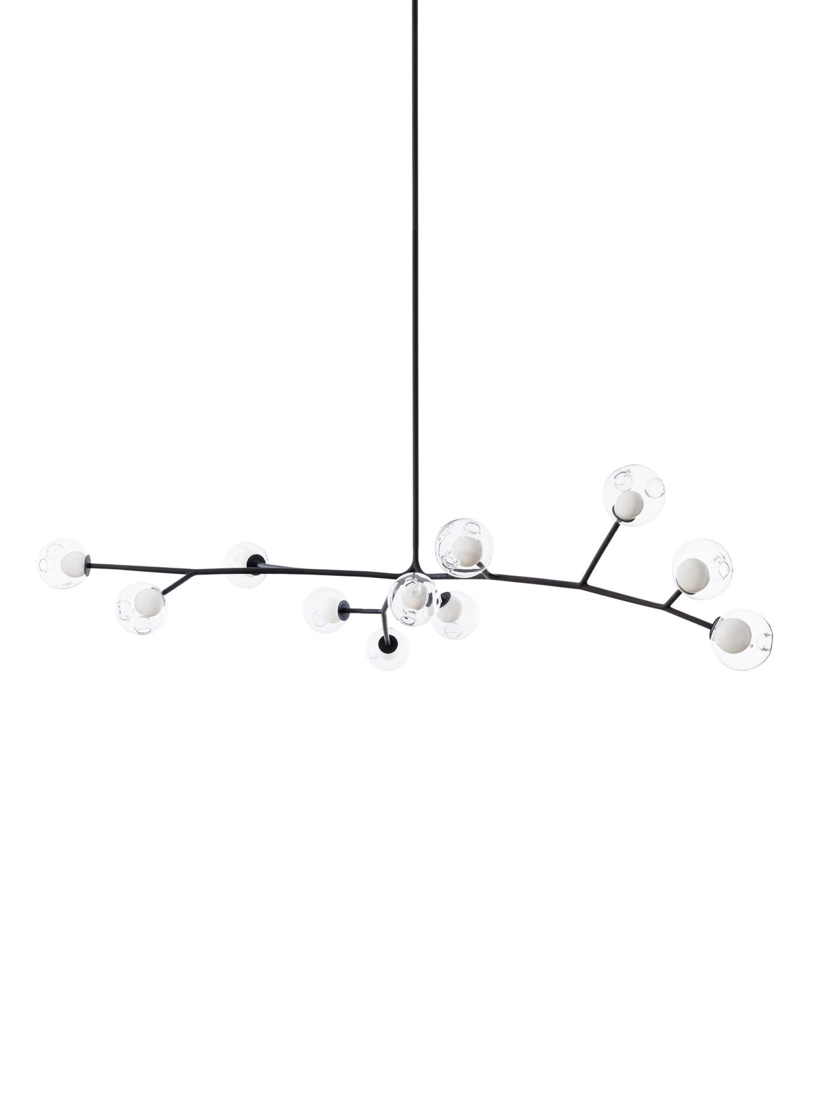 Bocci 28 Armature Pendelleuchte – 28.11a.1 – 11 Pendel, 990 mm hoch, mit 500 mm Verlängerung, klar, 2700 K