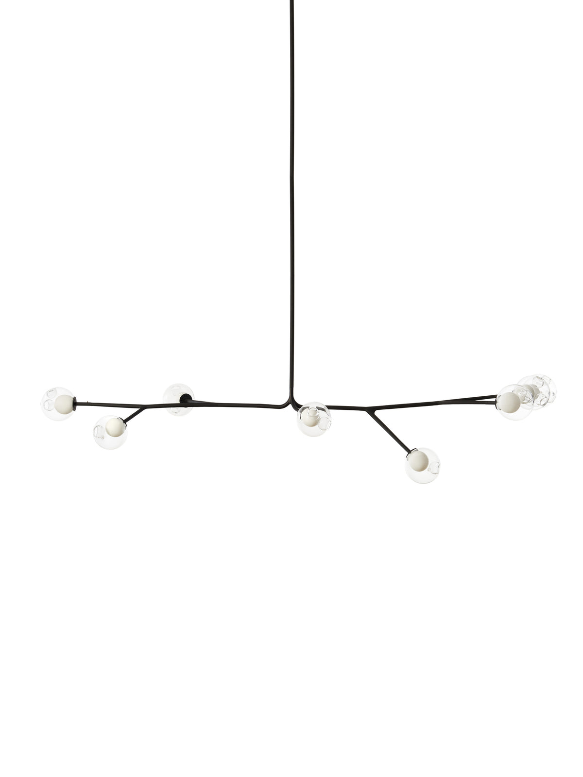 Bocci 28 Armature Pendelleuchte – 28.8a.2 – 8 Pendel, 890 mm hoch, mit 500 mm Verlängerung, klar, 2700 K