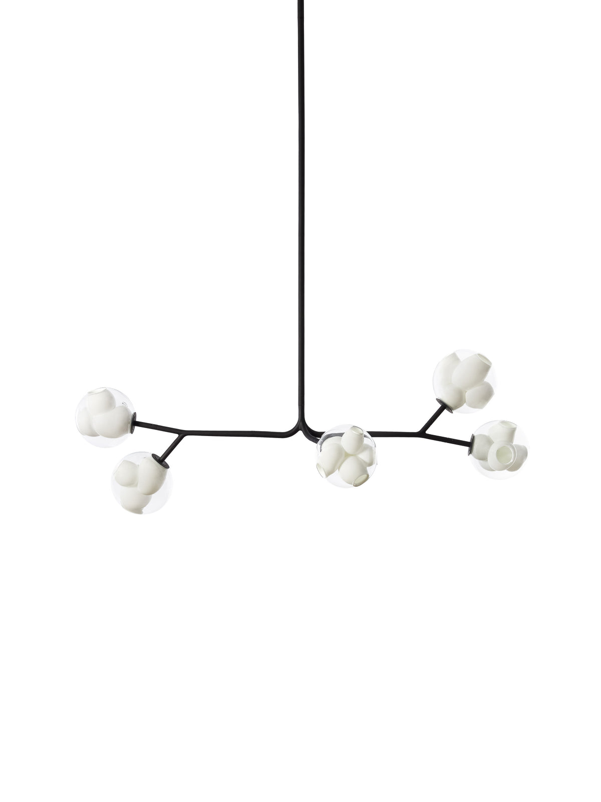 Bocci 38V Armature Pendelleuchte – 38.5Va.1 – 5 Pendel, 895 mm hoch, mit 500 mm Verlängerung, 2700 K