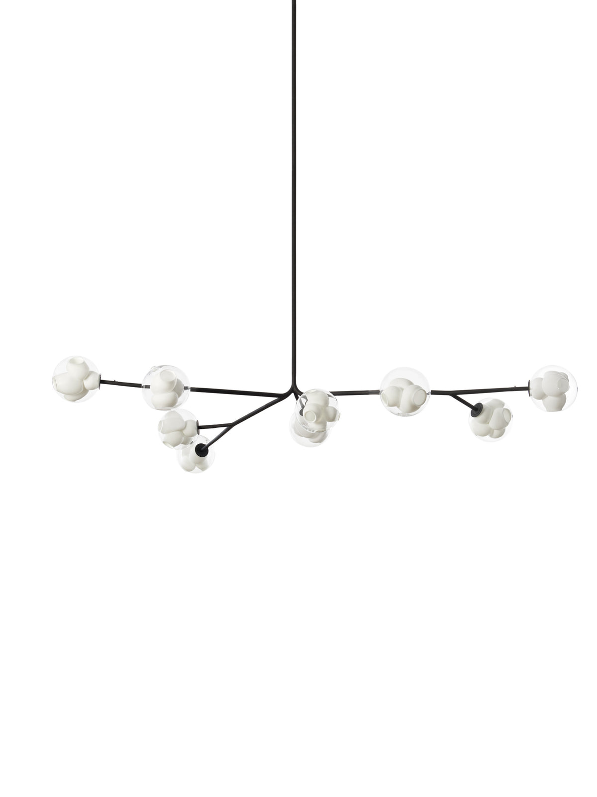 Bocci 38V Armature Pendelleuchte – 38.9Va.1 – 9 Pendel, 1005 mm hoch, mit 500 mm Verlängerung, 2700 K
