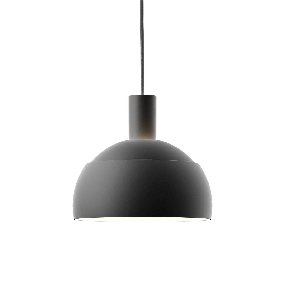 Louis Poulsen FJ Elements Pendelleuchte – Schwarz, Schwarz Textilkabel