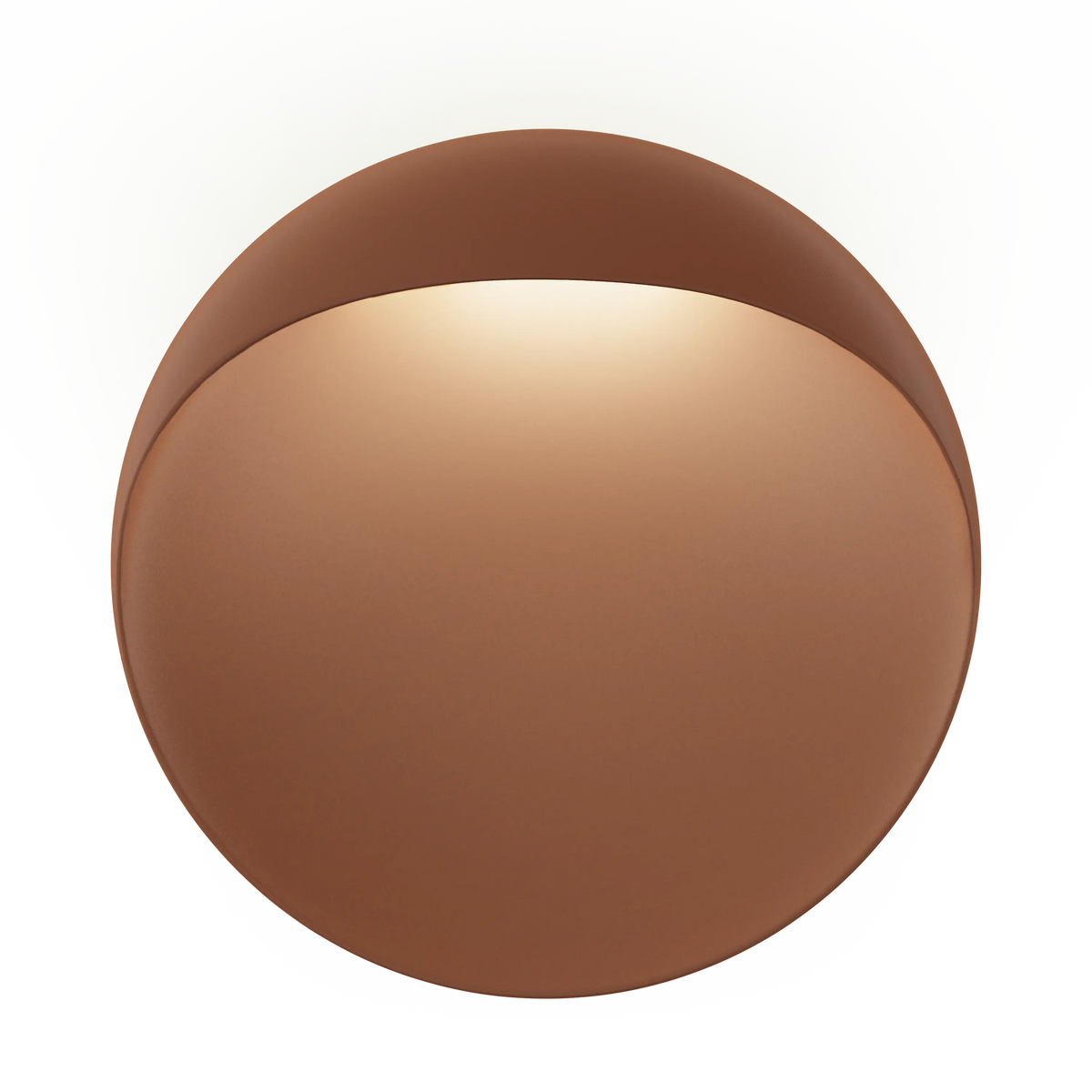 Louis Poulsen Flindt Wandleuchte – Cortenfarben, Ø 400, LED 2700K 20W