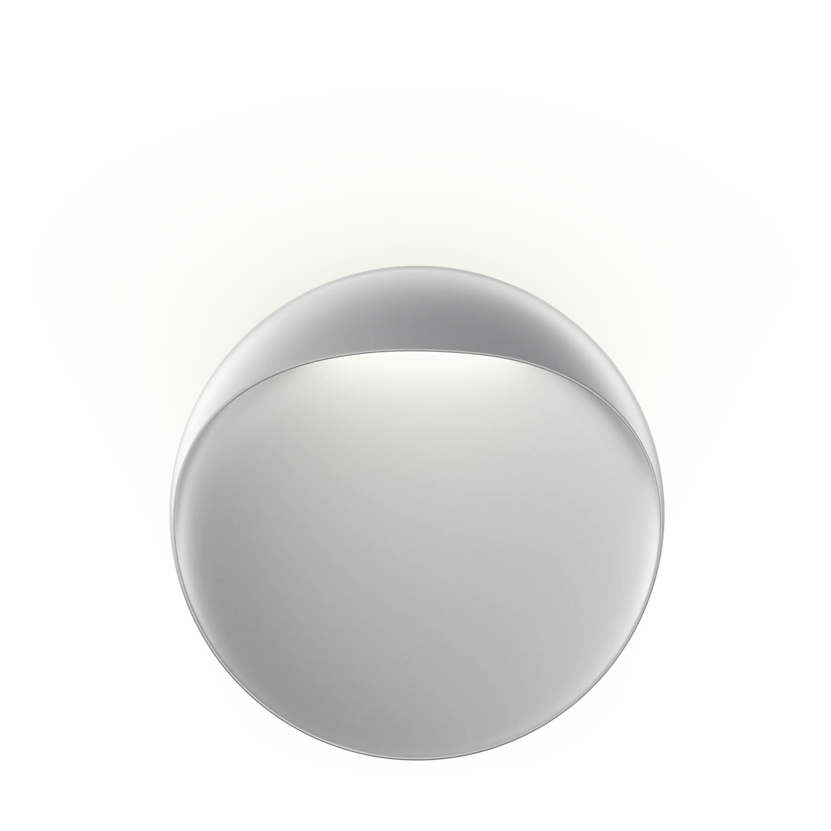 Louis Poulsen Flindt Wandleuchte – Aluminiumfarben struktur, Ø 300, LED 2700K 16W