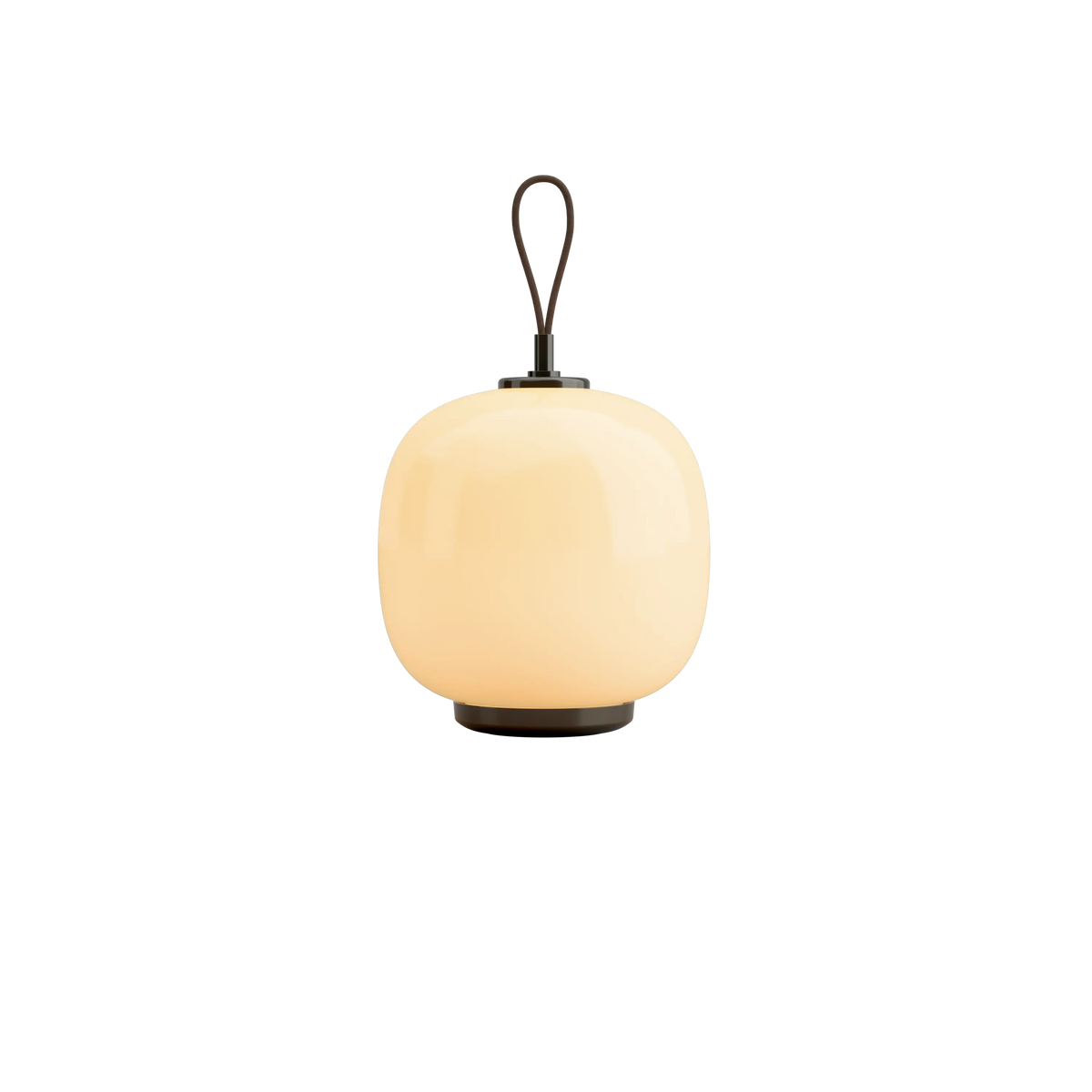 Louis Poulsen VL 45 Radiohus Portable Leuchte – Brass/glossy pale yellow glass
