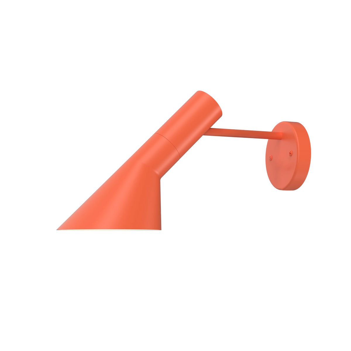 Louis Poulsen AJ Wandleuchte – Electric orange, 1x20W E14 · ohne Kabel · ohne Schalter