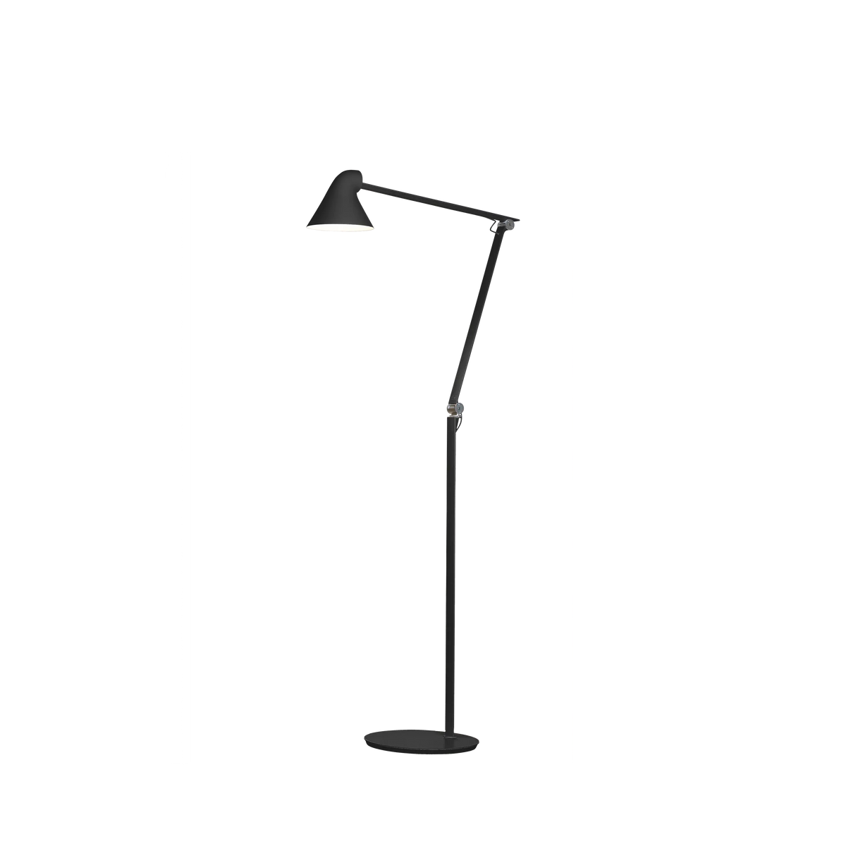 Louis Poulsen NJP Stehleuchte – Schwarz, LED 2700K 10W · Schwarz schnur