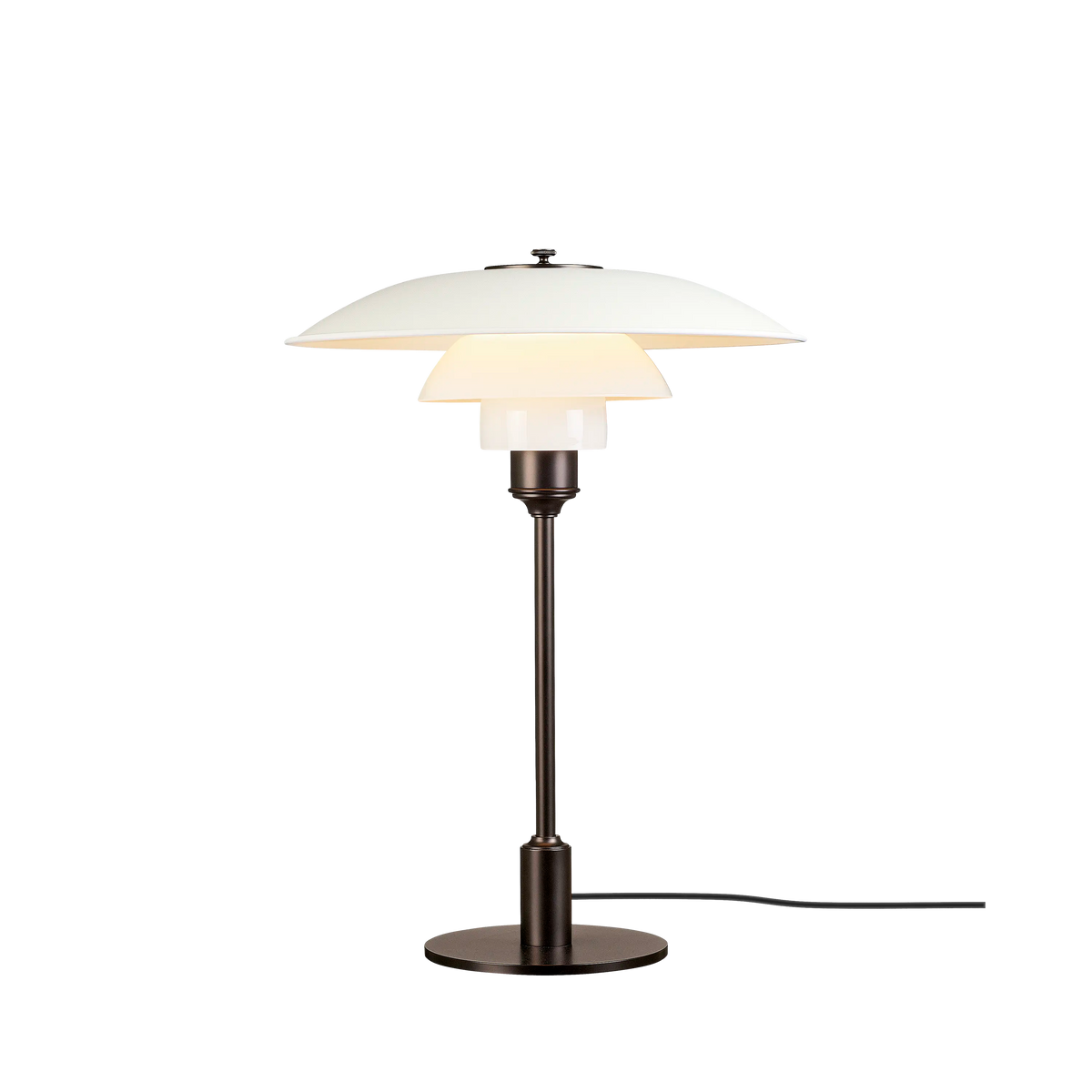Louis Poulsen PH 3½-2½ Metall Tischleuchte – Weiß