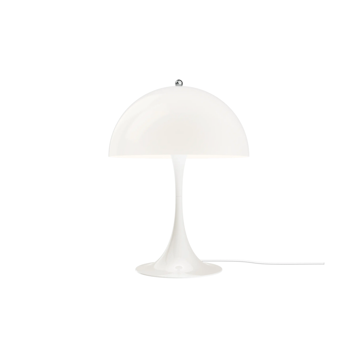 Louis Poulsen Panthella 320 Tischlampe – Opal Weiß, Weiß schnur