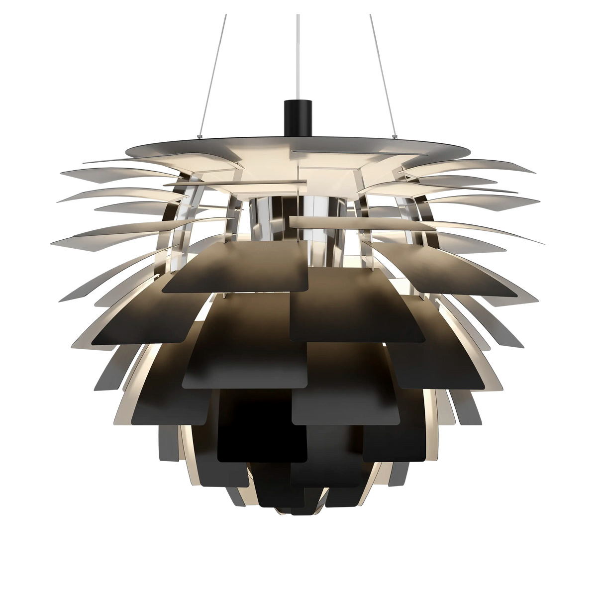 Louis Poulsen PH Artichoke Ø 840 Pendelleuchte – Schwarz, 1x100W E27