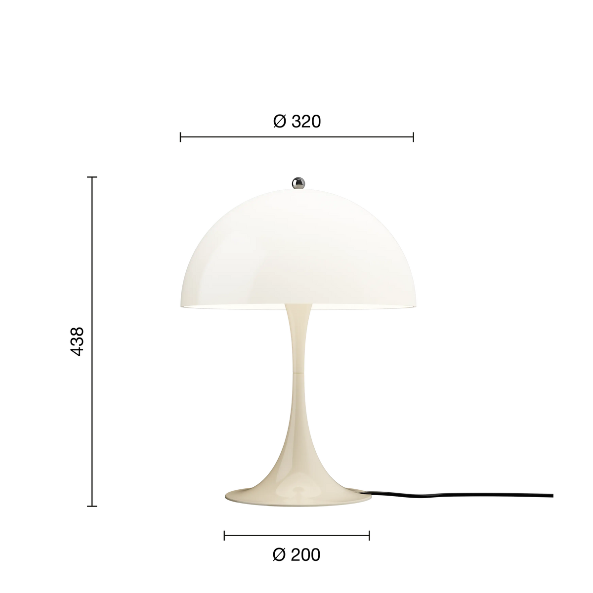 Louis Poulsen Panthella 320 Tischlampe – Ansicht 12