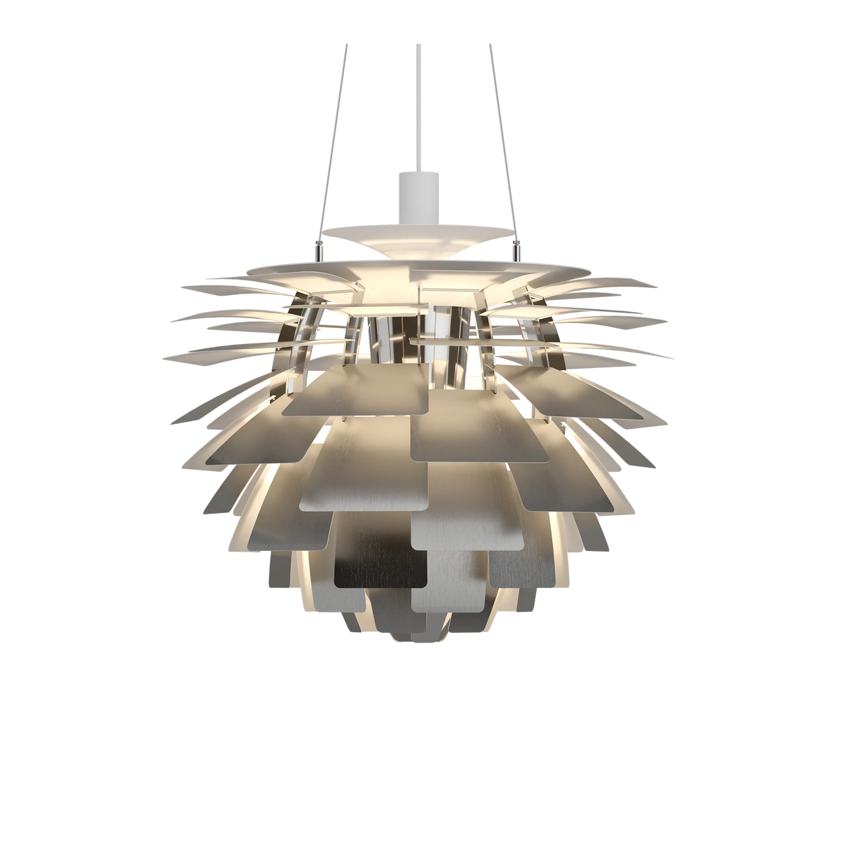 Louis Poulsen PH Artichoke Ø 600 Pendelleuchte – Stainless steel, 1x100W E27
