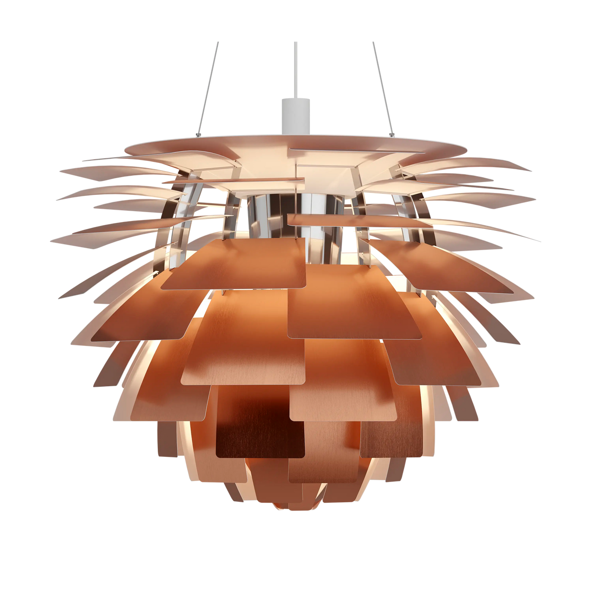 Louis Poulsen PH Artichoke Ø 840 Pendelleuchte – Kupfer, 1x100W E27