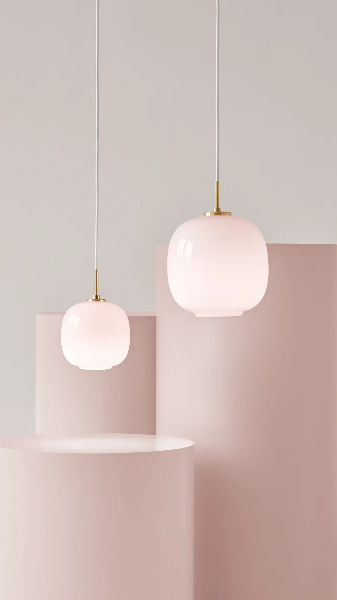 Louis Poulsen VL 45 Radiohus Pale Rose Pendelleuchte – Ansicht 6
