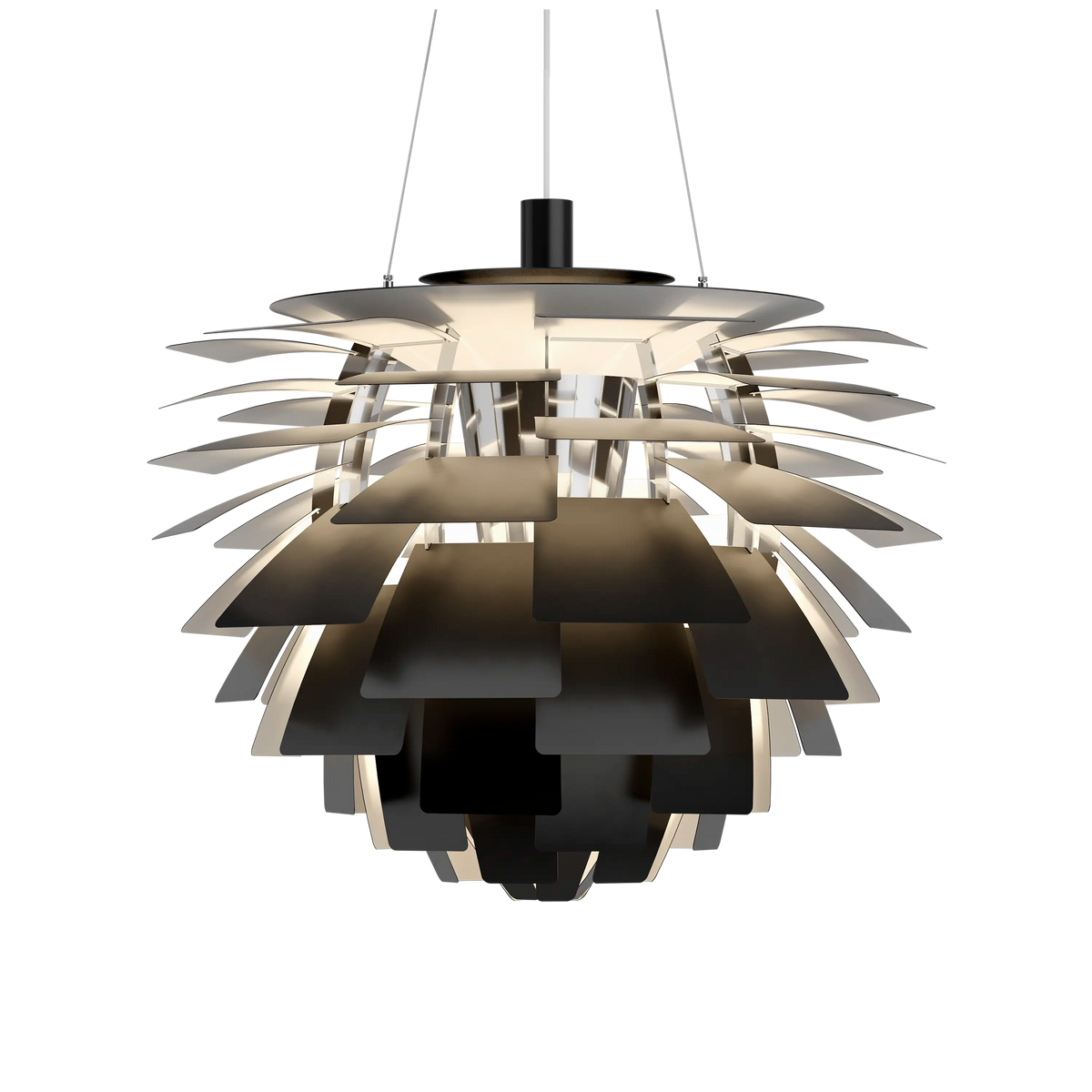 Louis Poulsen PH Artichoke Ø 720 Pendelleuchte – Schwarz, 1x100W E27