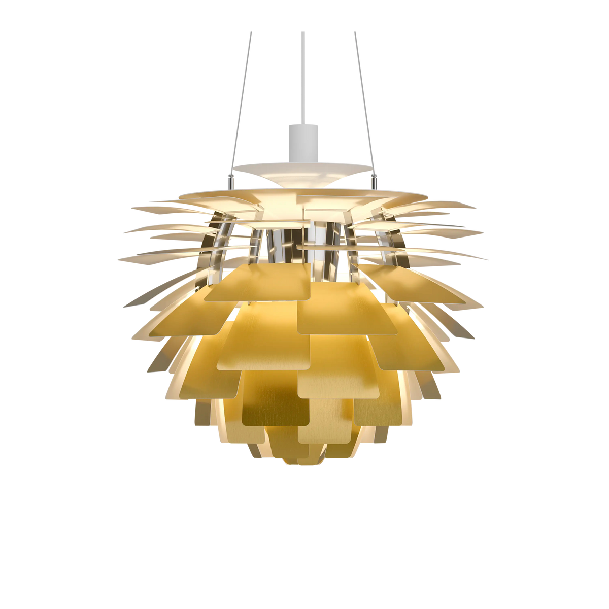 Louis Poulsen PH Artichoke Ø 600 Pendelleuchte – Messing, 1x100W E27