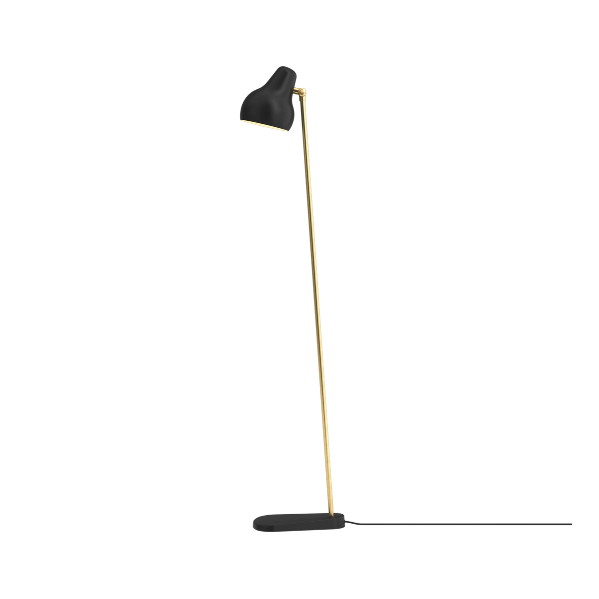 Louis Poulsen VL 38 Stehleuchte – Schwarz, Schwarz schnur