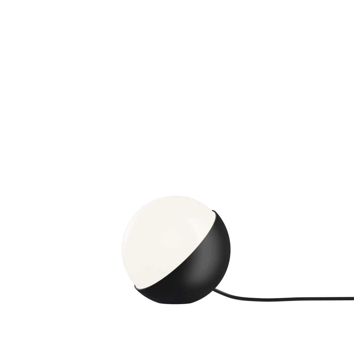 Louis Poulsen VL Studio Tisch-/Stehleuchte – Matte black, Ø 150, 1x25W G9 · Schwarz schnur · mit Schalter
