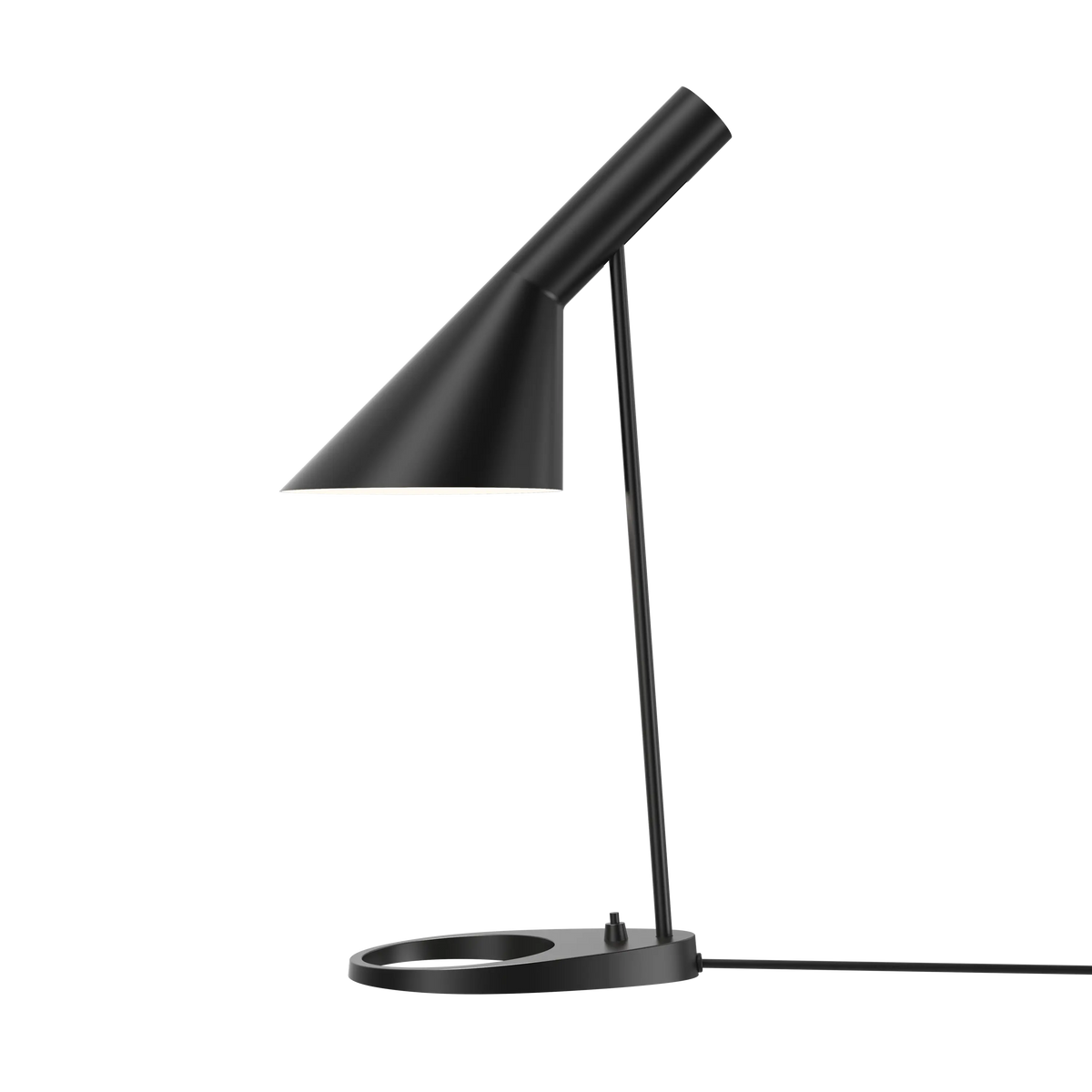 Louis Poulsen AJ Tischleuchte – Schwarz, 1x20W E27 · Schwarz schnur