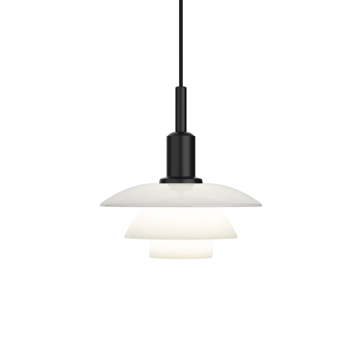Louis Poulsen PH 3/3 Pendelleuchte – Weiß Opal Glas, Glass