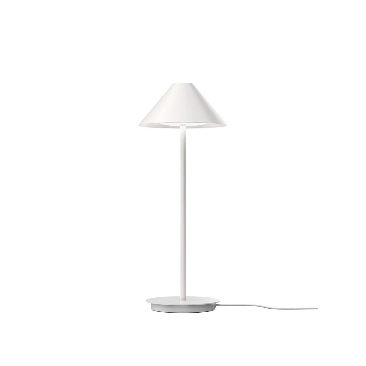 Louis Poulsen Keglen Tischleuchte – Weiß, LED 2700-2000K D2W 8.5W · Leuchtenfuß