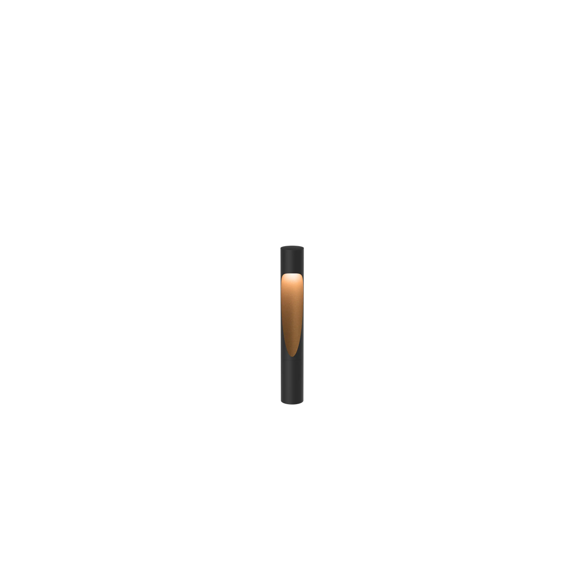 Louis Poulsen Flindt Garden Pollerleuchte – Black texture, KURZ, LED 3000K 6.5W · Erdspieß o/adapter m/connector