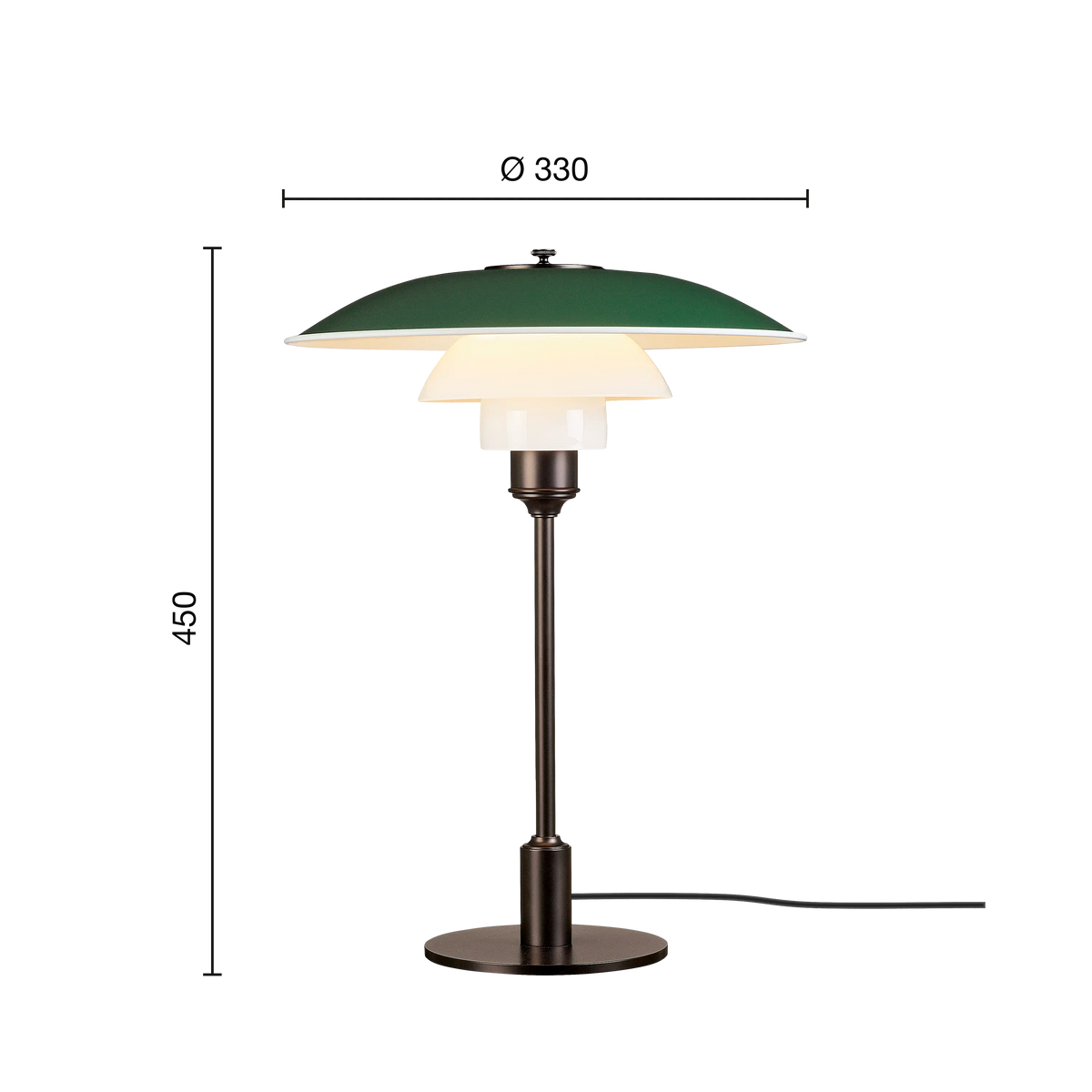 Louis Poulsen PH 3½-2½ Metall Tischleuchte – Ansicht 12
