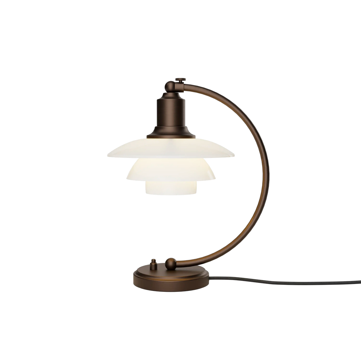 Louis Poulsen PH 2/2 Luna Aged Brass Opal Tischleuchte – Default Title