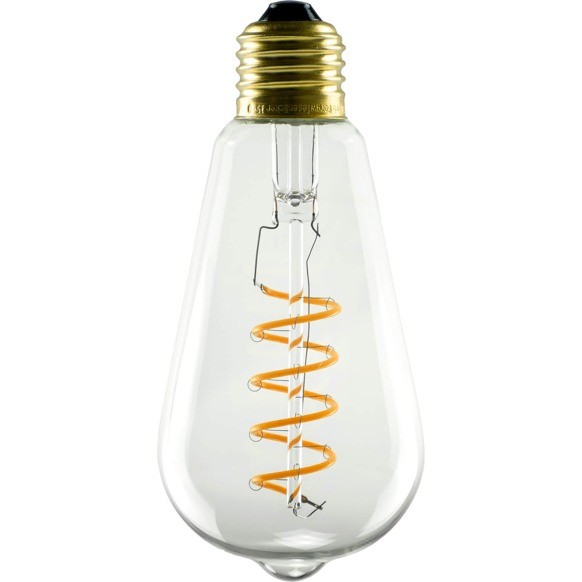 SEGULA LED Soft Rustika Curved klar – E27, 3,2 W, 2.200 K, dimmbar – Hauptbild