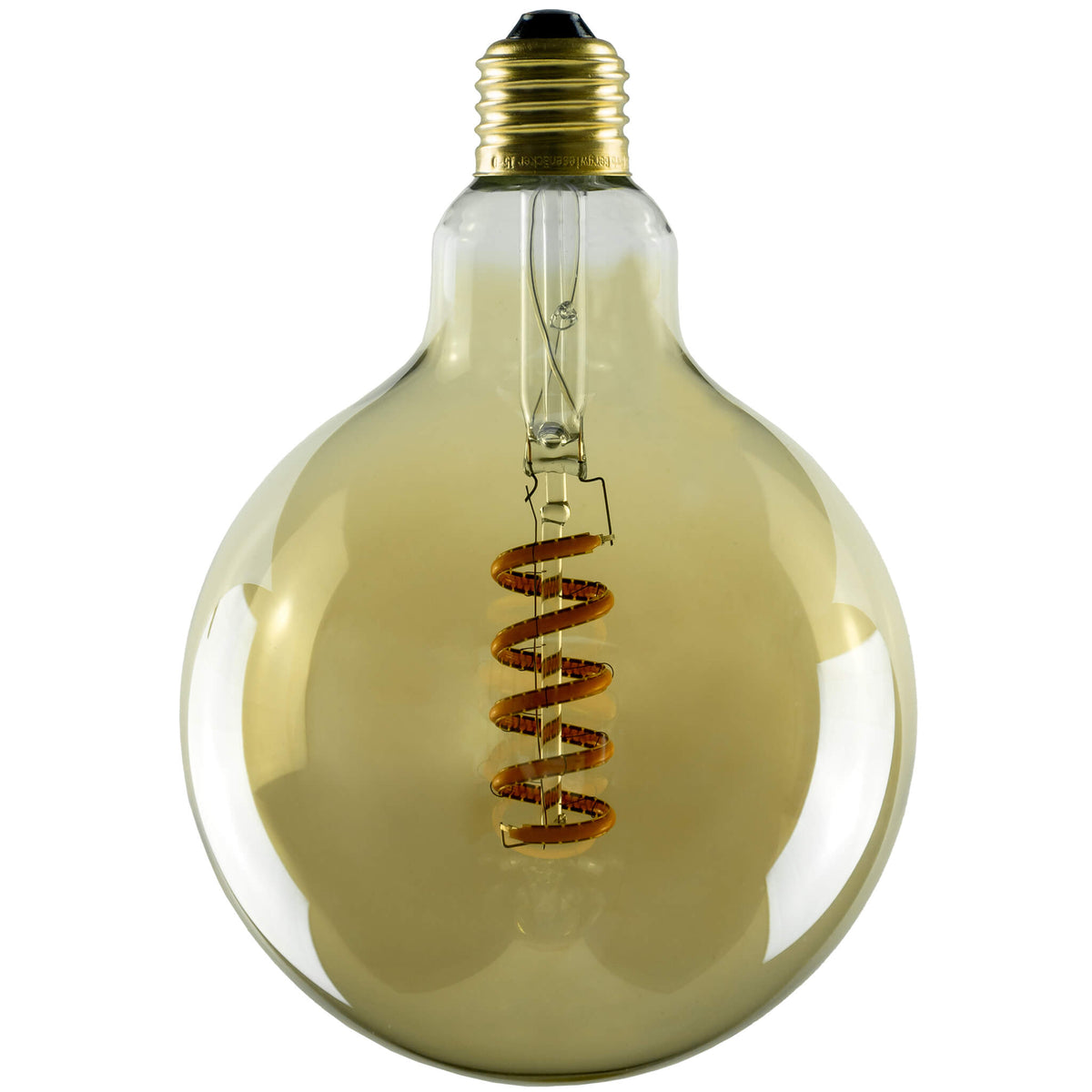 SEGULA LED Soft Globe 125 Curved golden – E27, 6 W, 1.900 K, dimmbar – Hauptbild