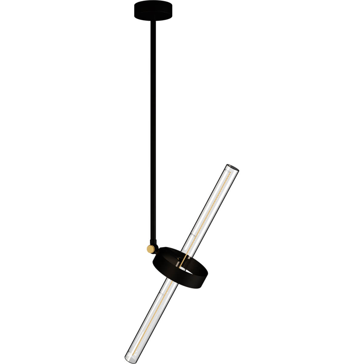 SEGULA Deckenleuchte Wiper – S14d, Metall schwarz – Produktansicht 1