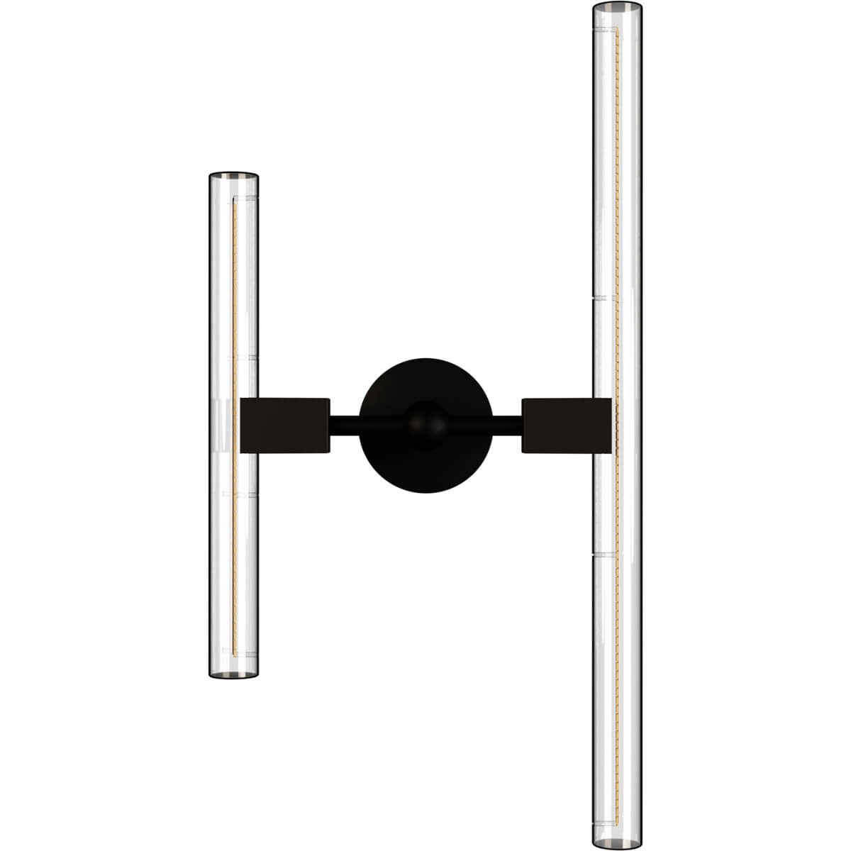 SEGULA Wandfassung Voltage – 2 x S14d, Metall schwarz-gold, S14d – Produktansicht 1