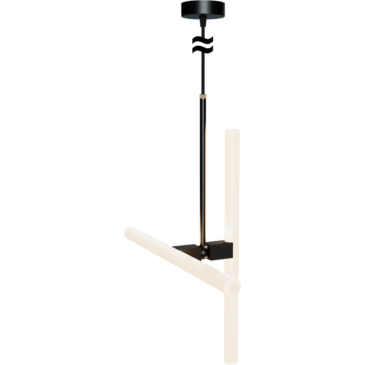 SEGULA Deckenleuchte Axis – S14d, Metall schwarz – Produktansicht 1