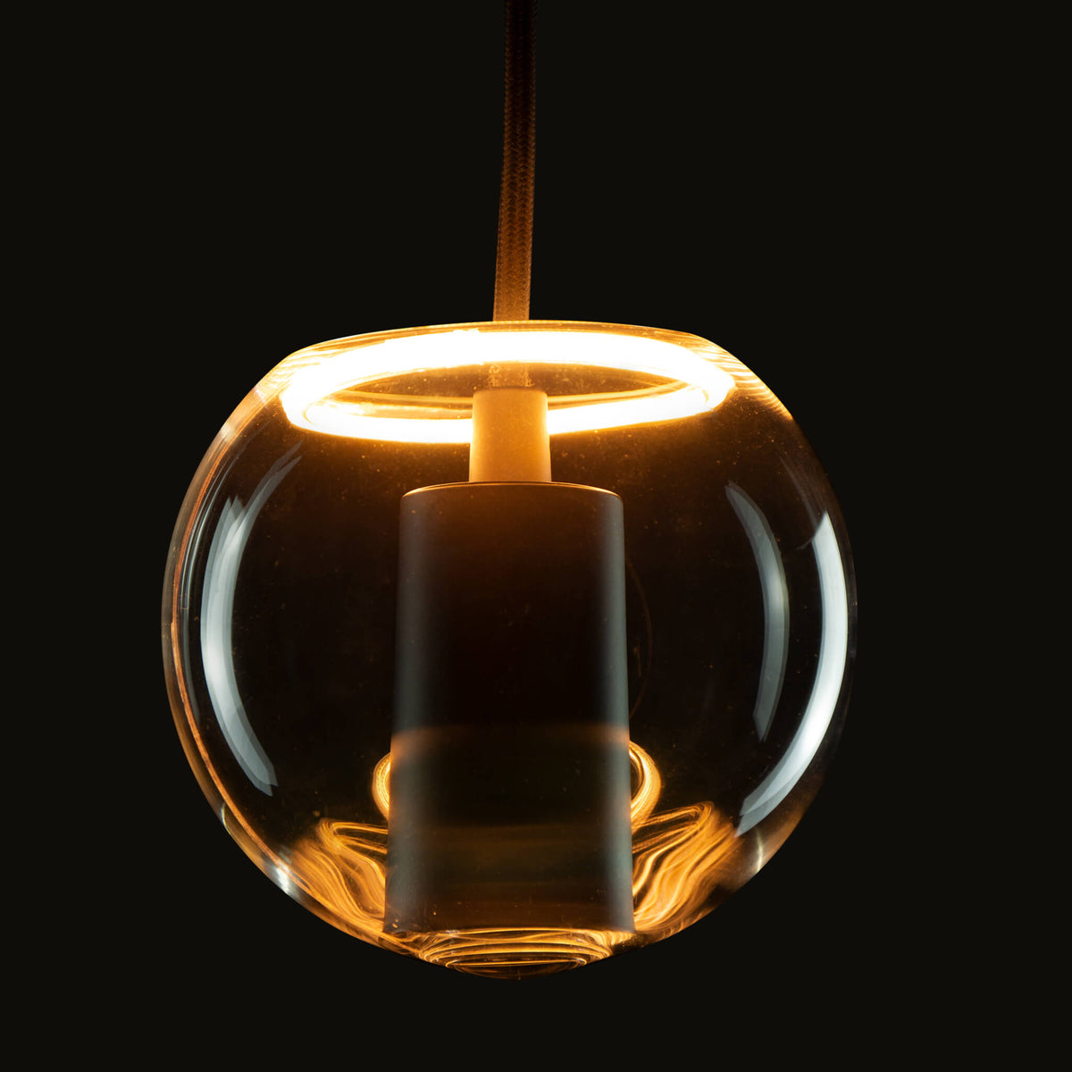 SEGULA LED Floating Globe 125 inside klar – E27, 4,5 W, 2.200 K, dimmbar – Produktansicht 1
