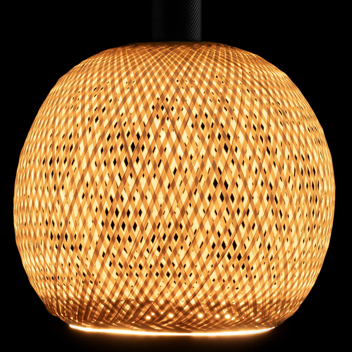 SEGULA LED Floating Bamboo Globe 300 – E27, 5 W, 2.200 K, dimmbar