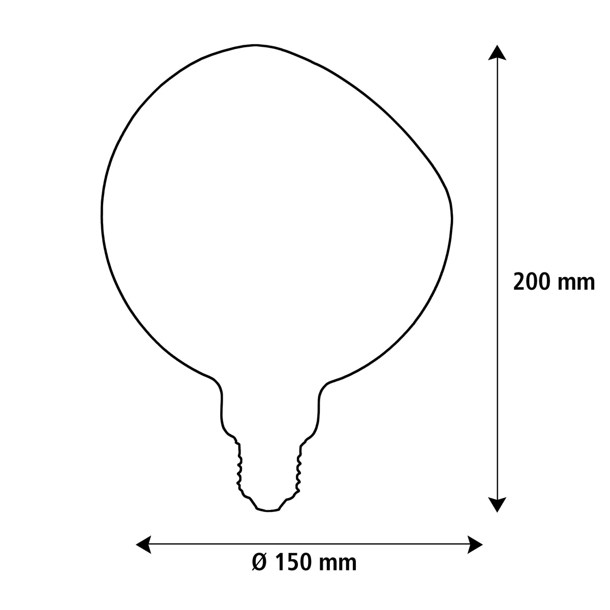 SEGULA LED Floating Globe 150 45° smokey grau – E27, 6 W, 1.900 K, dimmbar – Produktansicht 3