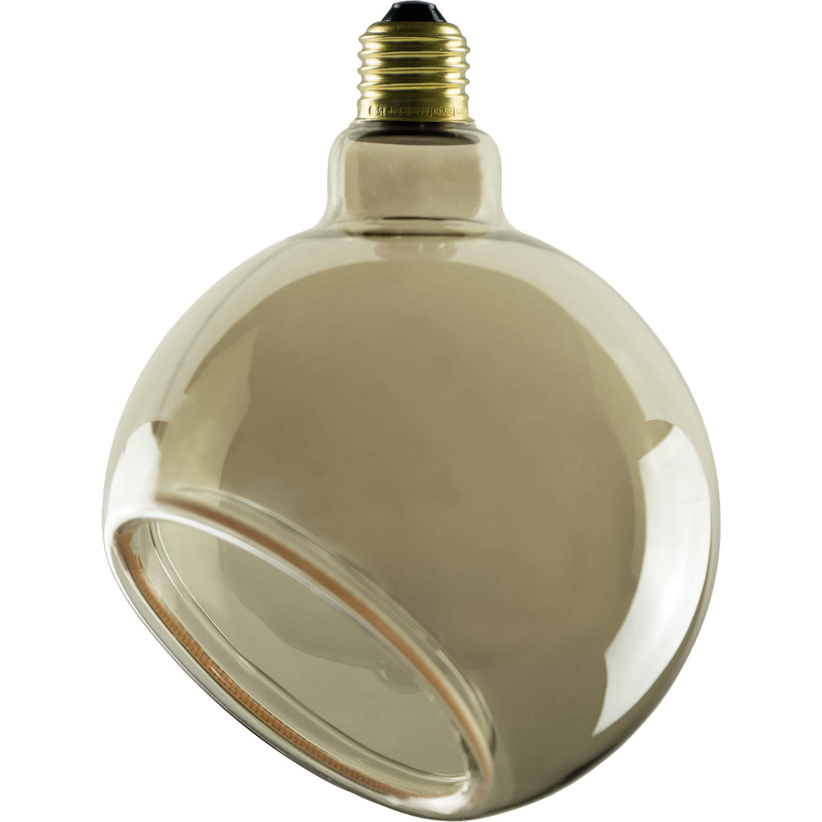 SEGULA LED Floating Globe 150 45° smokey grau – E27, 6 W, 1.900 K, dimmbar – Hauptbild