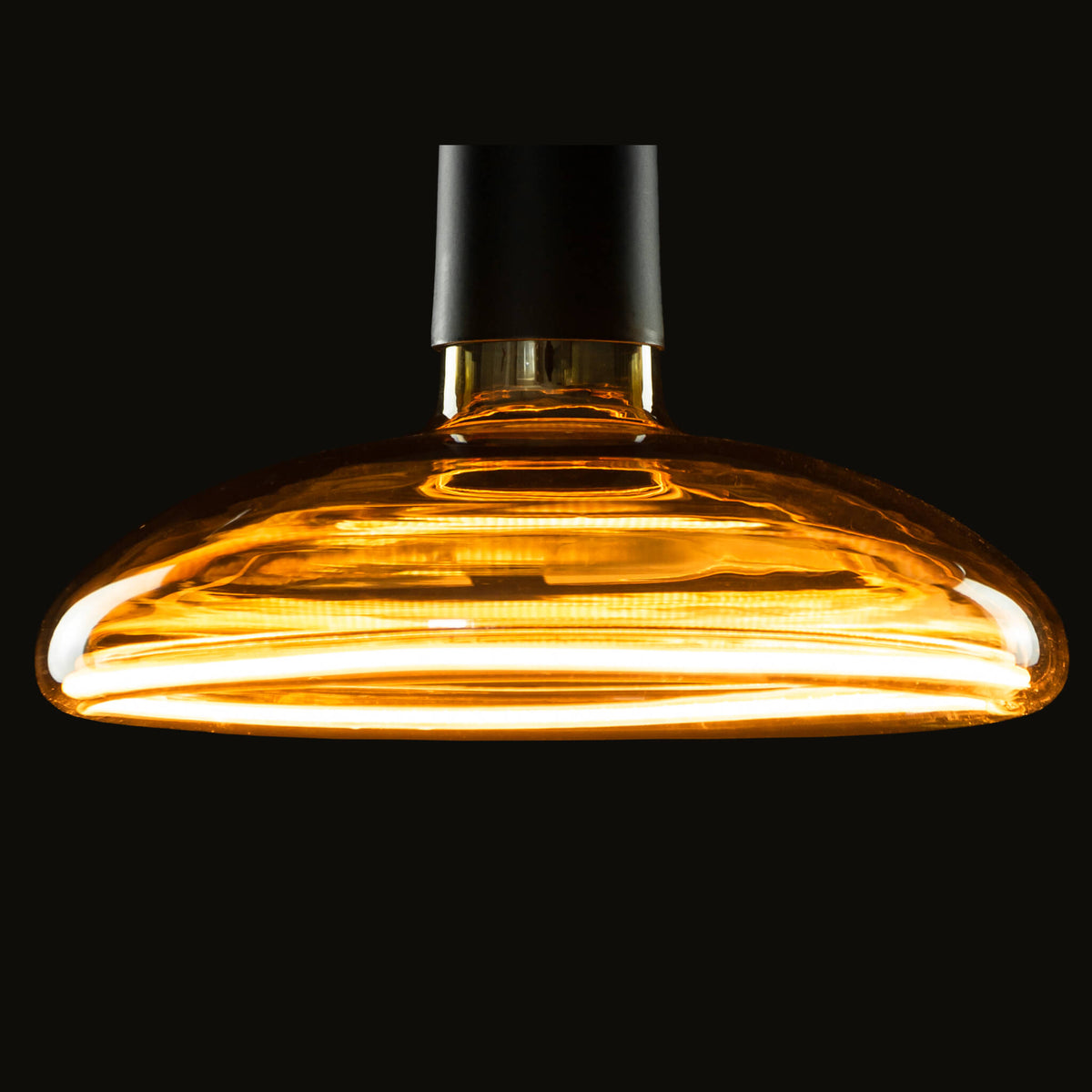 SEGULA LED Floating Reflektor R200 smokey grau – E27, 6 W, 1.900 K, dimmbar – Produktansicht 1