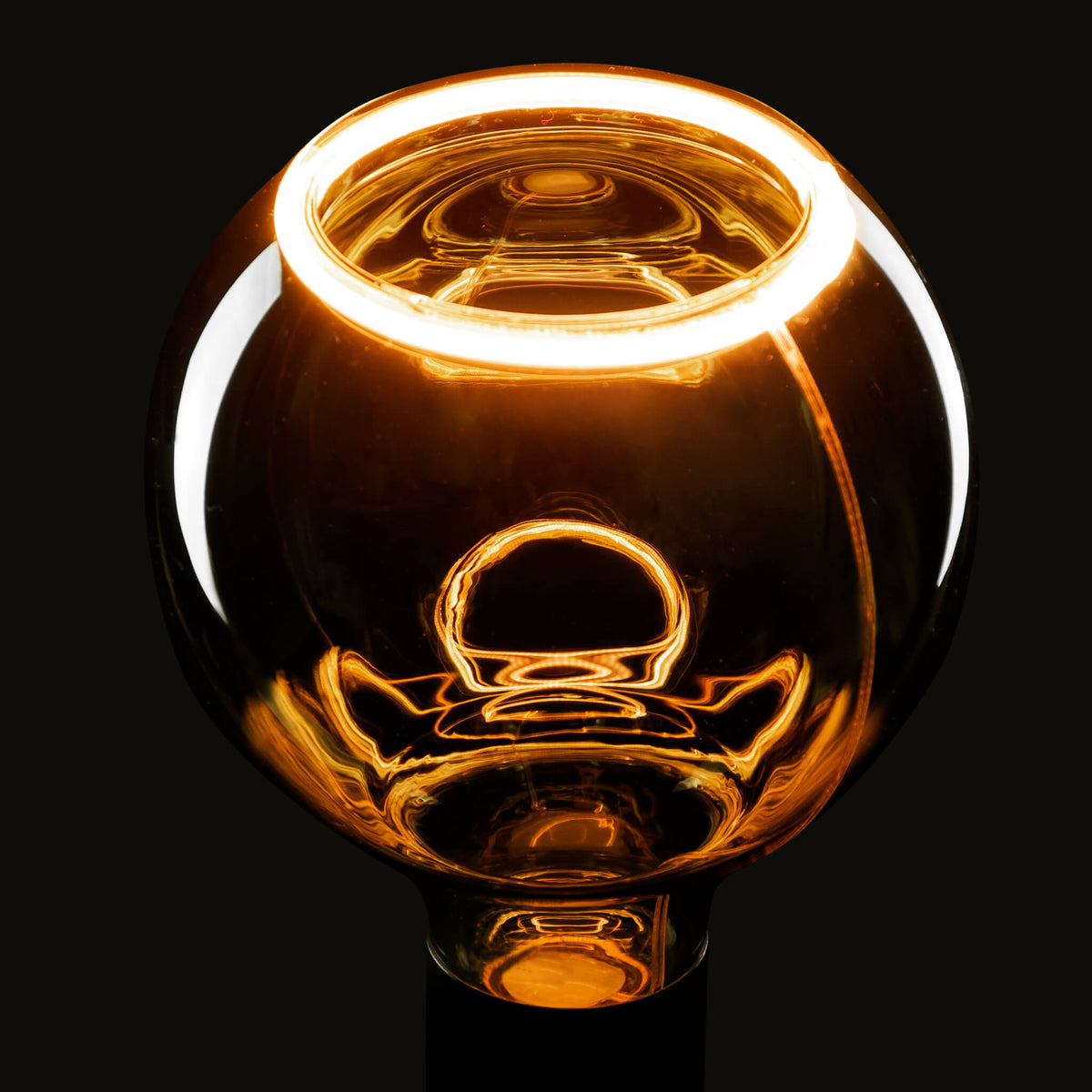 SEGULA LED Floating Globe 125 smokey grau – E27, 6 W, 1.900 K, dimmbar – Produktansicht 2