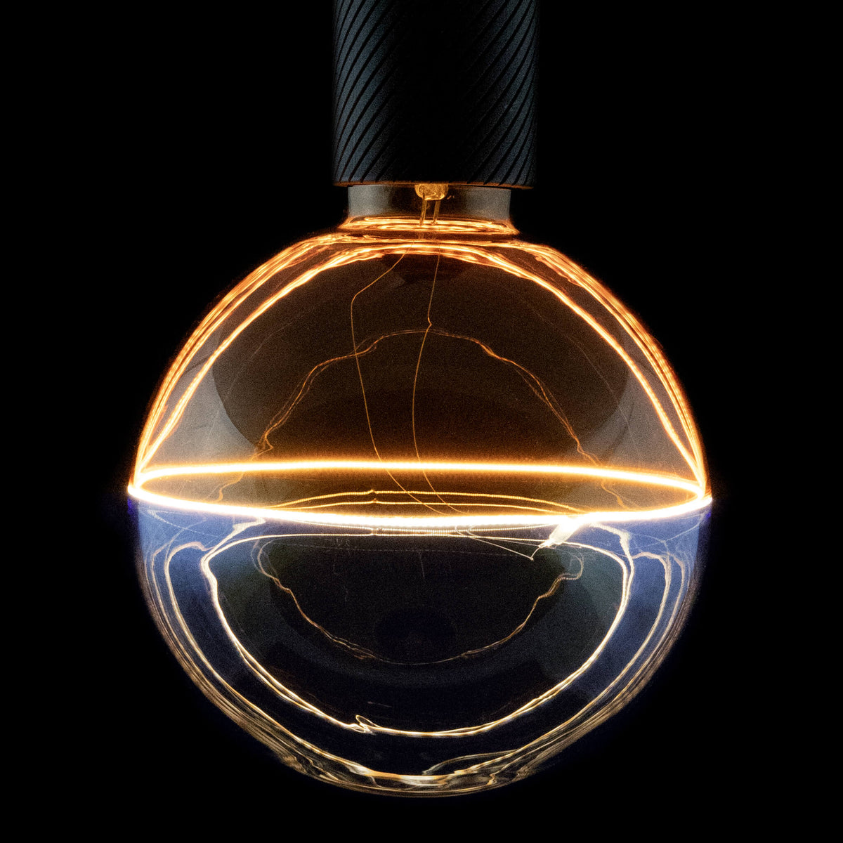 SEGULA LED Illusion Globe 145 2tones gelb blau – E27, 5,8 W, 1.900 K, dimmbar – Produktansicht 1