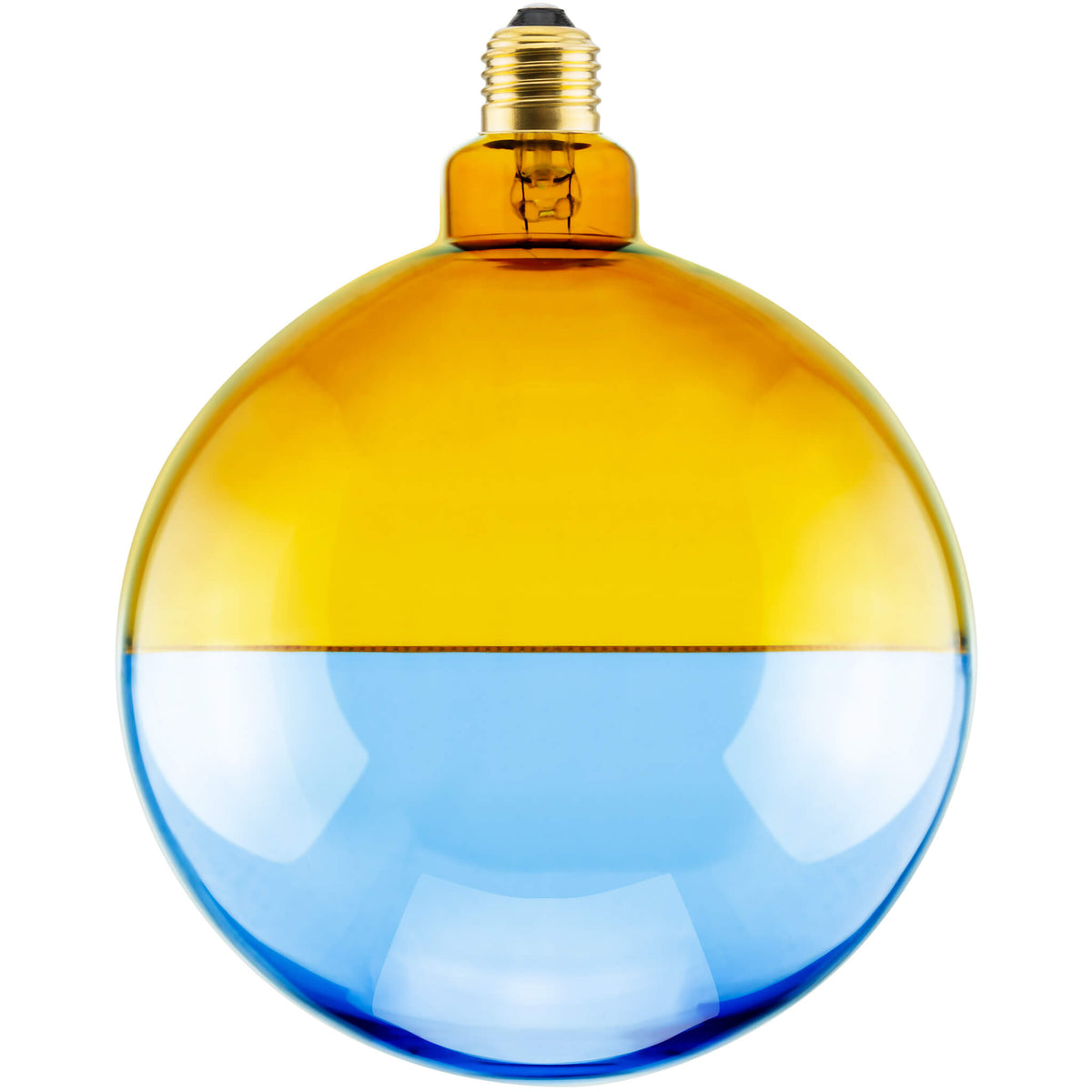 SEGULA LED Illusion Globe 188 2tones gelb blau – E27, 5,9 W, 1.900 K, dimmbar – Hauptbild