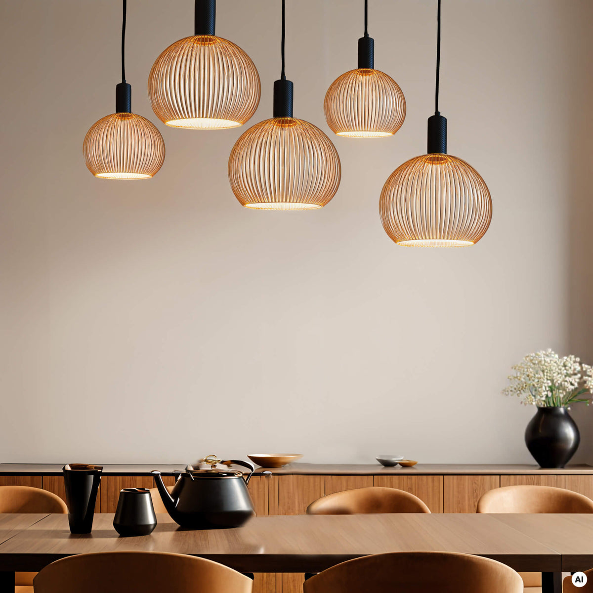 SEGULA LED Floating Filo Globe 180 – E27, 5 W, 2.200 K, dimmbar
